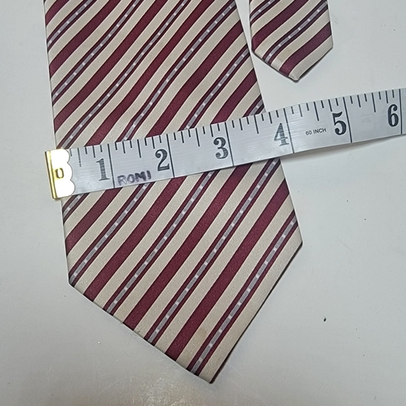 L L\'art D\'espace Italy Mode Striped men\'s tie